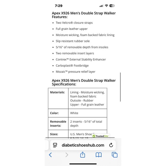 NEW Aetrex X926 White Double Strap Walker Shoes Women's 6.5 (MSRP $184) - Picture 11 of 12